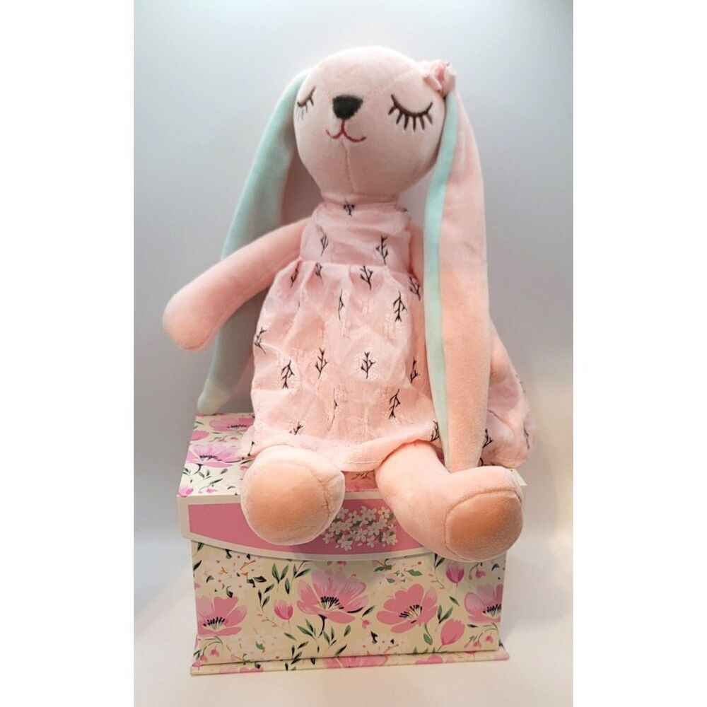New - Sweet 14" Bunny with Pink Dress